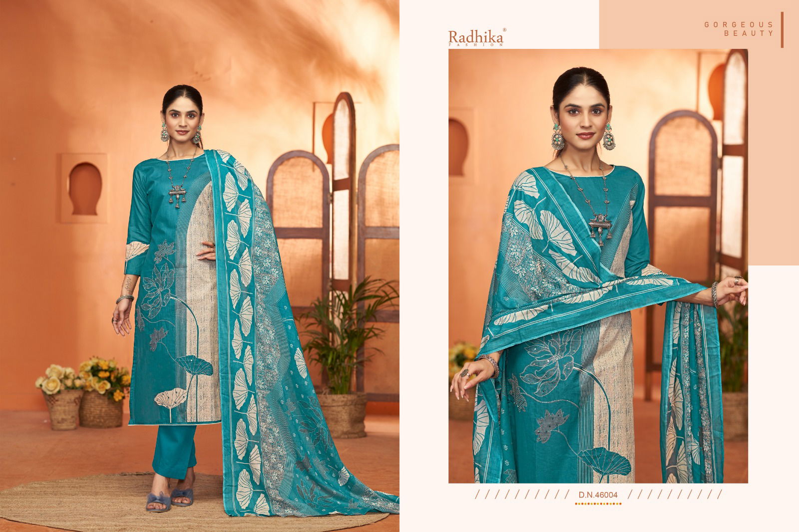 Noori By Radhika Azara Lawn Cotton Printed Dress Material Orders In India